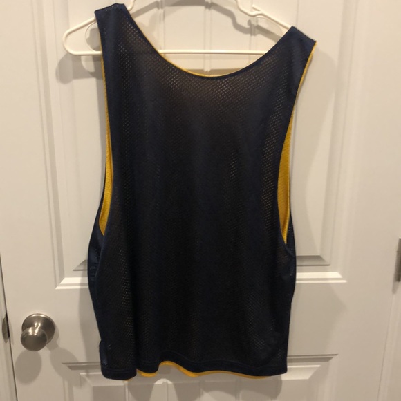 West Virginia University Tank womens 2XL navy and yellow - Picture 4 of 5
